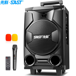 先科（SAST）ST-806W广场舞拉杆音箱 蓝牙户外便携式音响 大功率低音炮带无线麦克风扩音器