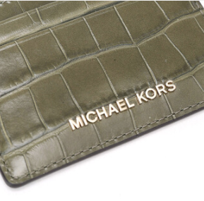 MICHAEL KORS 迈克·科尔斯 MONEY PIECES系列 32F7GF6D0E 女士卡包 橄榄绿