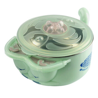 BabyCare 宝宝注水保温碗 (3件套、绿色)