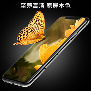 斯泰克 苹果X钢化膜 iPhoneX抗蓝光3D全屏全覆盖手机膜保护贴膜 适用苹果10/X 2.5D非全屏钢化膜