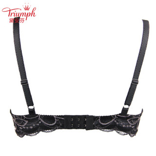 黛安芬（Triumph）日本文胸梦幻蕾丝系列舒适女性蕾丝胸罩10175034 黑色 80C
