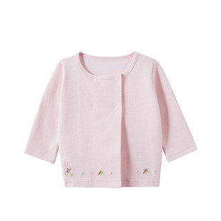 PurCotton 全棉时代 婴儿针织提花外套 (粉色、66/44)