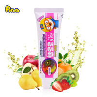 Pororo 啵乐乐 儿童牙膏 90g 水果混合味 *5件