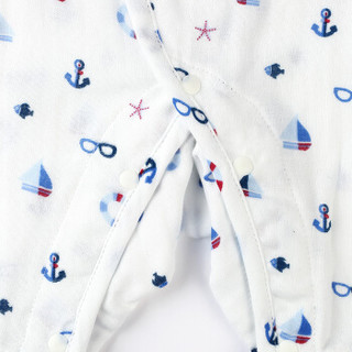 PurCotton 全棉时代 800-005548 婴幼儿纱布和服连体服