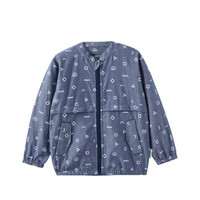 PurCotton 全棉时代 2000242101 男童梭织单层夹克 130/60(建议8-9岁) 牛津几何形