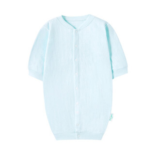 PurCotton 全棉时代 2000196702 婴儿针织双层提花妙妙衣 73/48(建议6-12个月) 浅蓝