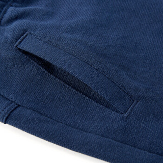 PurCotton 全棉时代 2000233101 男童针织左右捻平纹短裤 130/56(建议8-9岁) 深蓝