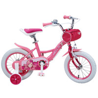 荟智 HG1680-H195 女式儿童自行车 16寸 桃花粉