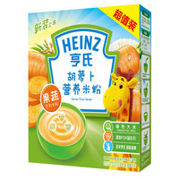 Heinz 亨氏 经典系列 米粉 2段 胡萝卜味 400g