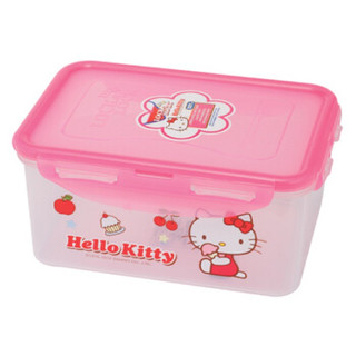 乐扣乐扣(LOCK&LOCK)HELLO KITTY密封型塑料保鲜盒容器零食防潮储物收纳盒470ml HPL807-KT粉色