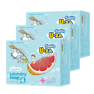 U-ZA 婴儿洗衣皂 柚子香 176g*4