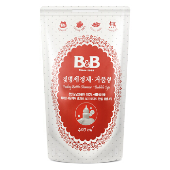 B&B 保宁 奶瓶清洁剂 泡沫型袋装400ml