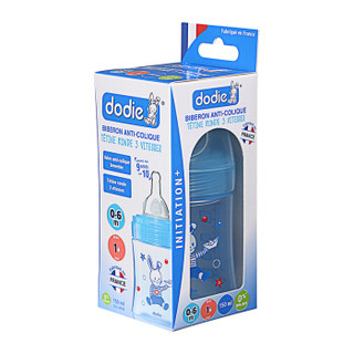​Dodie 原创三流速-宽口径PP奶瓶 (150ml、蓝色)