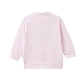 PurCotton 全棉时代 幼儿女款针织长袖防蚊衣 (粉色、女、90/52 建议2-3岁、1件装)
