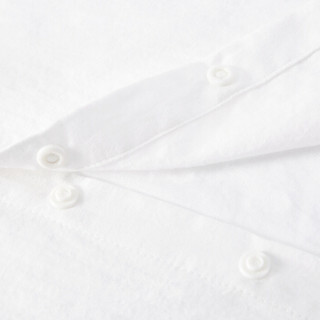 PurCotton 全棉时代 幼儿女款剪花短袖衬衫 (白色、100/52 建议3-4岁、女、1件装)