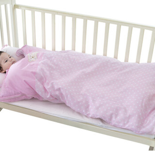 蒂乐 DL406M-A 儿童加厚防踢睡袋 ( M(120*70cm) 、粉色)