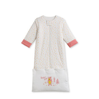 PurCotton 全棉时代 幼儿针织长袍睡袋 (粉黄三角、1条装、110*55cm)