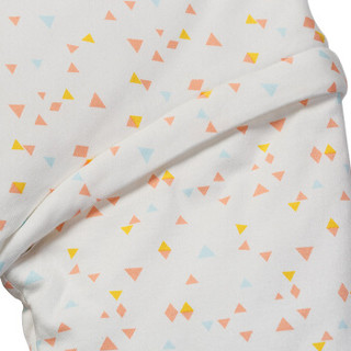 PurCotton 全棉时代 幼儿针织长袍睡袋 (粉黄三角、1条装、110*55cm)