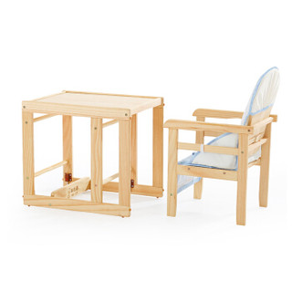  笑巴喜 婴儿餐椅多功能儿童餐椅实木宝宝餐椅CY435