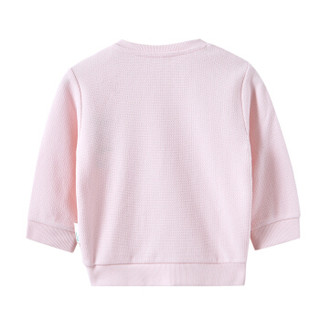 PurCotton 全棉时代 幼儿女款针织套头卫衣 (樱花粉、80/48)