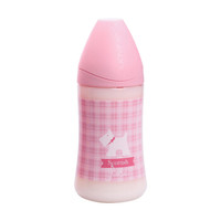 suavinex 苏维妮 婴儿宽口径奶瓶 (270ML、白色小苏梗粉、宽口径、pp)