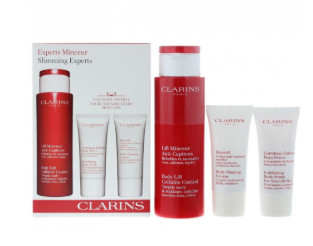 CLARINS  娇韵诗 瘦身 礼品套装（红魔晶 保湿身体乳 200ml +磨砂膏 30ml +塑身霜 30ml）