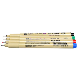 日本樱花(SAKURA)彩色针管笔勾线笔中性笔签字笔绘图笔水笔 04全彩4支装 笔幅0.40mm【日本进口】