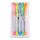 日本TANOSEE办公学生直液式荧光笔记号笔标记 粉+黄+蓝+绿+橙 5支装TS-LMSL-5P