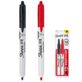 Sharpie 锐意 按动式防褪色马克笔
