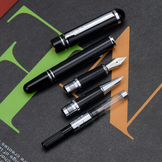 DUKE 公爵 JY01 学生练字两用笔（钢笔+特细笔尖） (黑色、0.5mm)