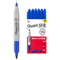 Sharpie 锐意 马克笔 (蓝色、12支装)