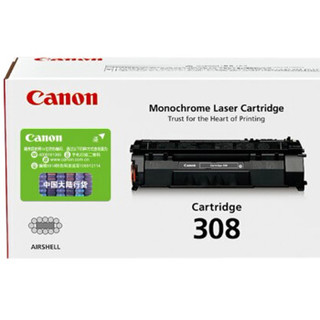 Canon 佳能 CRG-308 硒鼓 (黑色、普通装、原装耗材)