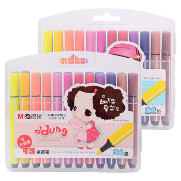 商品m&g 晨光 tcp90183 冬己三角水彩笔 24色/盒