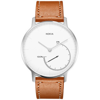 NOKIA 诺基亚 Steel/Steel HR 快拆皮质表带 36mm 棕色