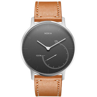 NOKIA 诺基亚 Steel/Steel HR 快拆皮质表带 36mm 棕色