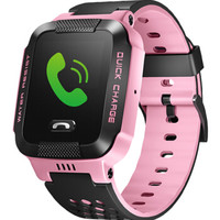 小天才 儿童电话手表Y03 快充版 儿童智能手表 粉黑色