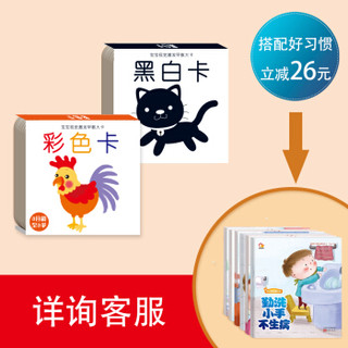  《宝宝视觉激发早教大卡：黑白卡+彩色卡》（全4册）