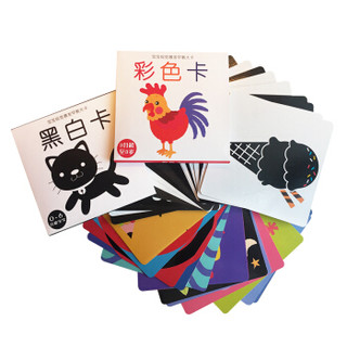  《宝宝视觉激发早教大卡：黑白卡+彩色卡》（全4册）