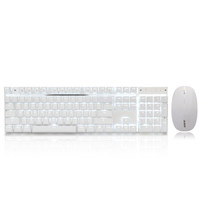 AJAZZ 黑爵 A3008 无线机械键盘键鼠套装 (国产青轴、白色)