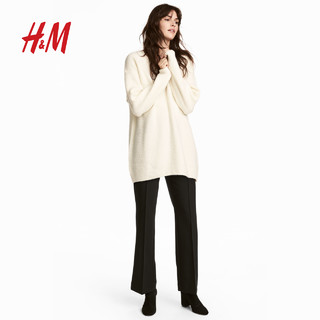 H&M HM0580482 长袖针织套衫 (浅混灰色、S)