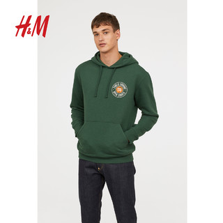 H&M 0648414 男士卫衣 (绿色、L)