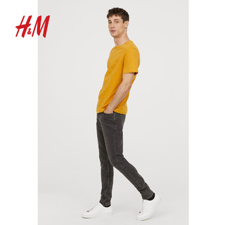 款H&M 0659422 男士休闲裤 (黑色水洗、33)