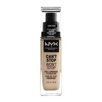 NYX 从不停止24小时持妆粉底液 30ml Light Ivory