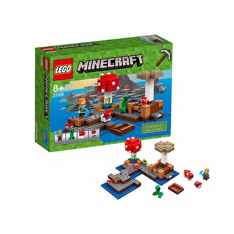 lego 乐高 我的世界minecraft 21129 蘑菇岛
