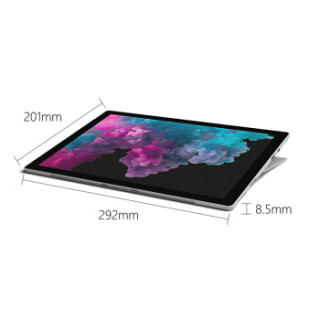 Microsoft 微软 Surface Pro(Intel Core i7 8G 256G ) 二合一平板电脑 12.3英寸(含赠配套键盘) (256G、8G、英特尔i7)