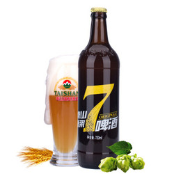 泰山原浆啤酒七天鲜活精酿黄啤8度720ml*6瓶  国产整箱装 1箱