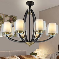 欣克利 客厅欧式半全铜吊灯 6头