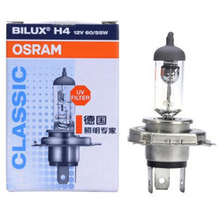 欧司朗(OSRAM) H4 汽车泡卤素灯 远近光一体 长寿型12V (单支装) *16件