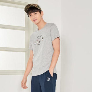 Semir 森马 19048001257 男士短袖T恤