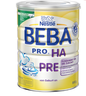 Nestlé BEBA 贝巴 婴儿免敏奶粉 pre段 800g